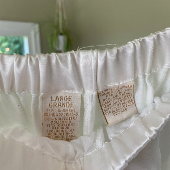 White Silk Pants - Picture 3 of 4